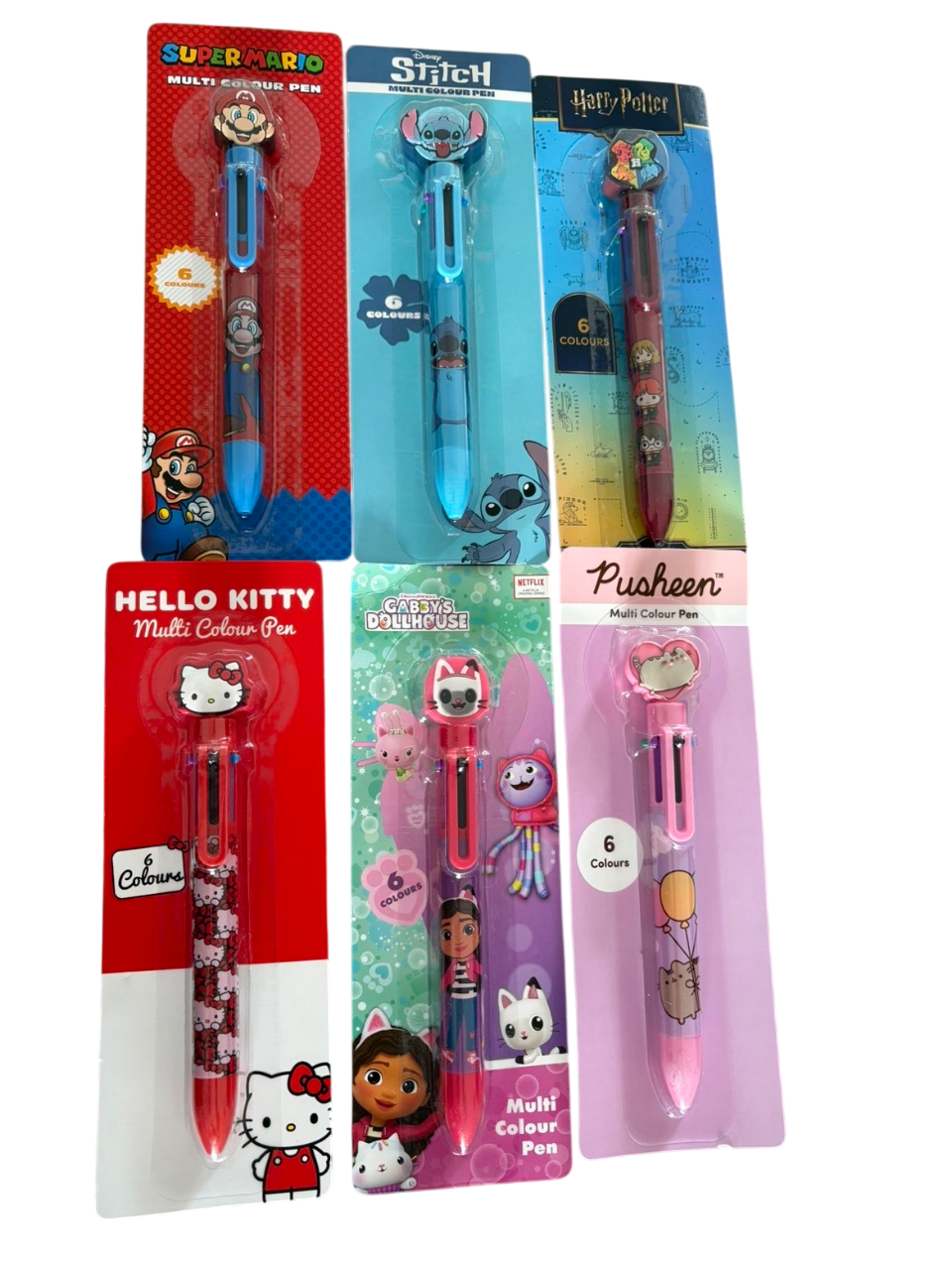 Stylo 6 couleurs Kawai
